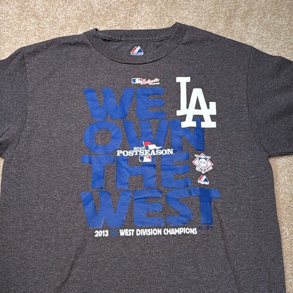 Dodgers Postseason West Division Champions Shirt - Picture 2 of 8